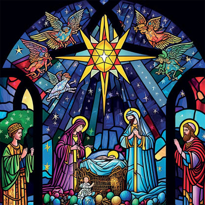 Church Window Nativity