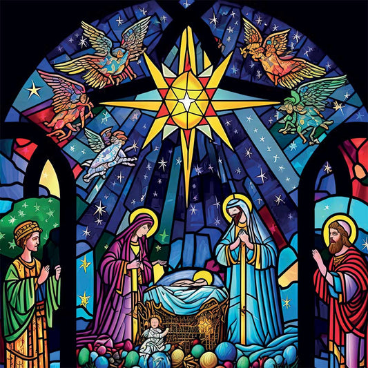 Church Window Nativity