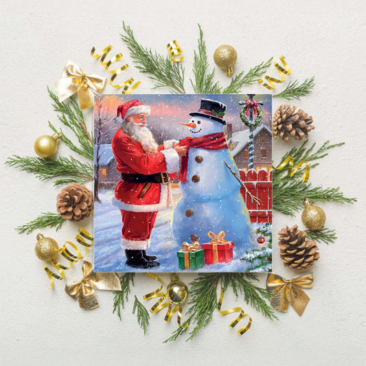 Santa and Snowman