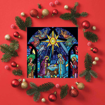 Church Window Nativity