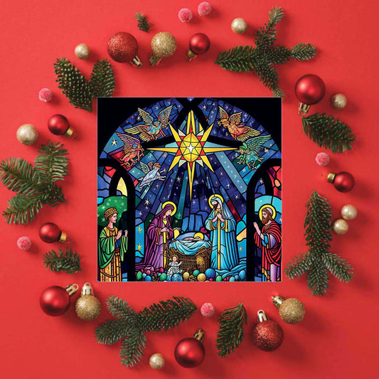 Church Window Nativity