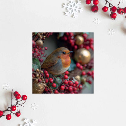 Robin and Wreath