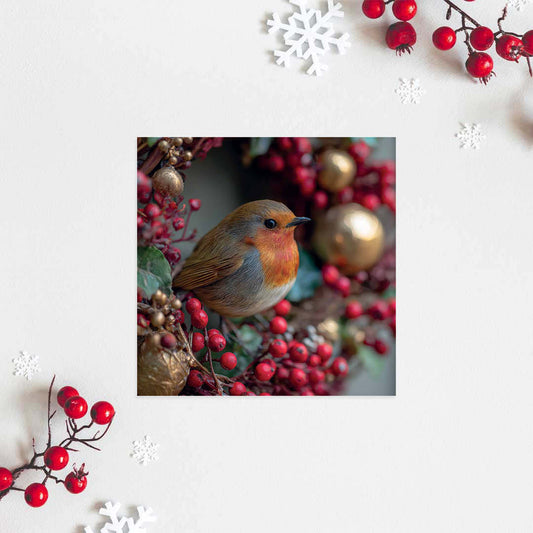 Robin and Wreath